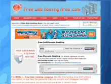 Tablet Screenshot of freewebhostingarea.com